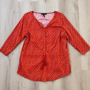 Ralph Lauren Red Diamond Pattern Tunic